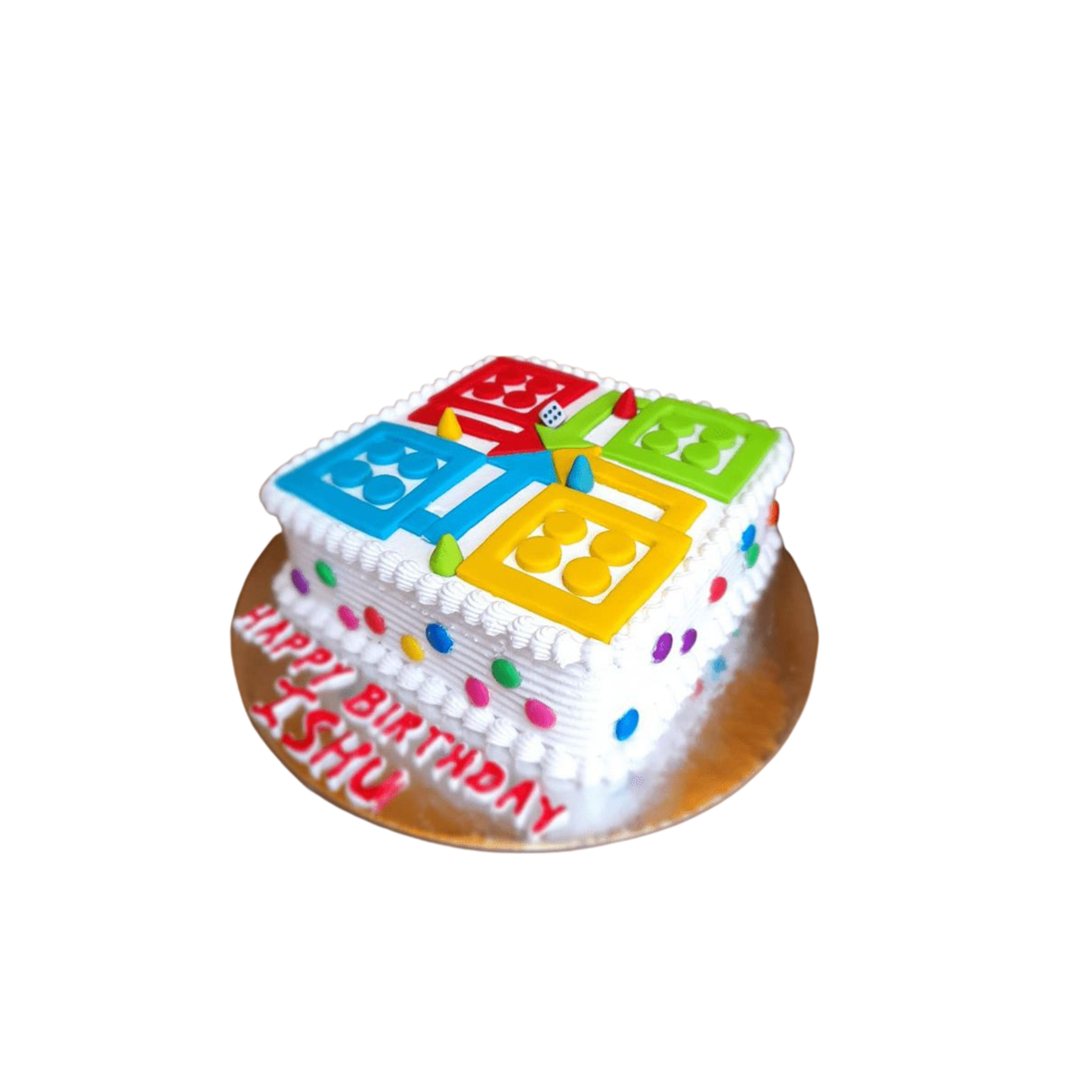 Ludo Theme Birthday Cake
