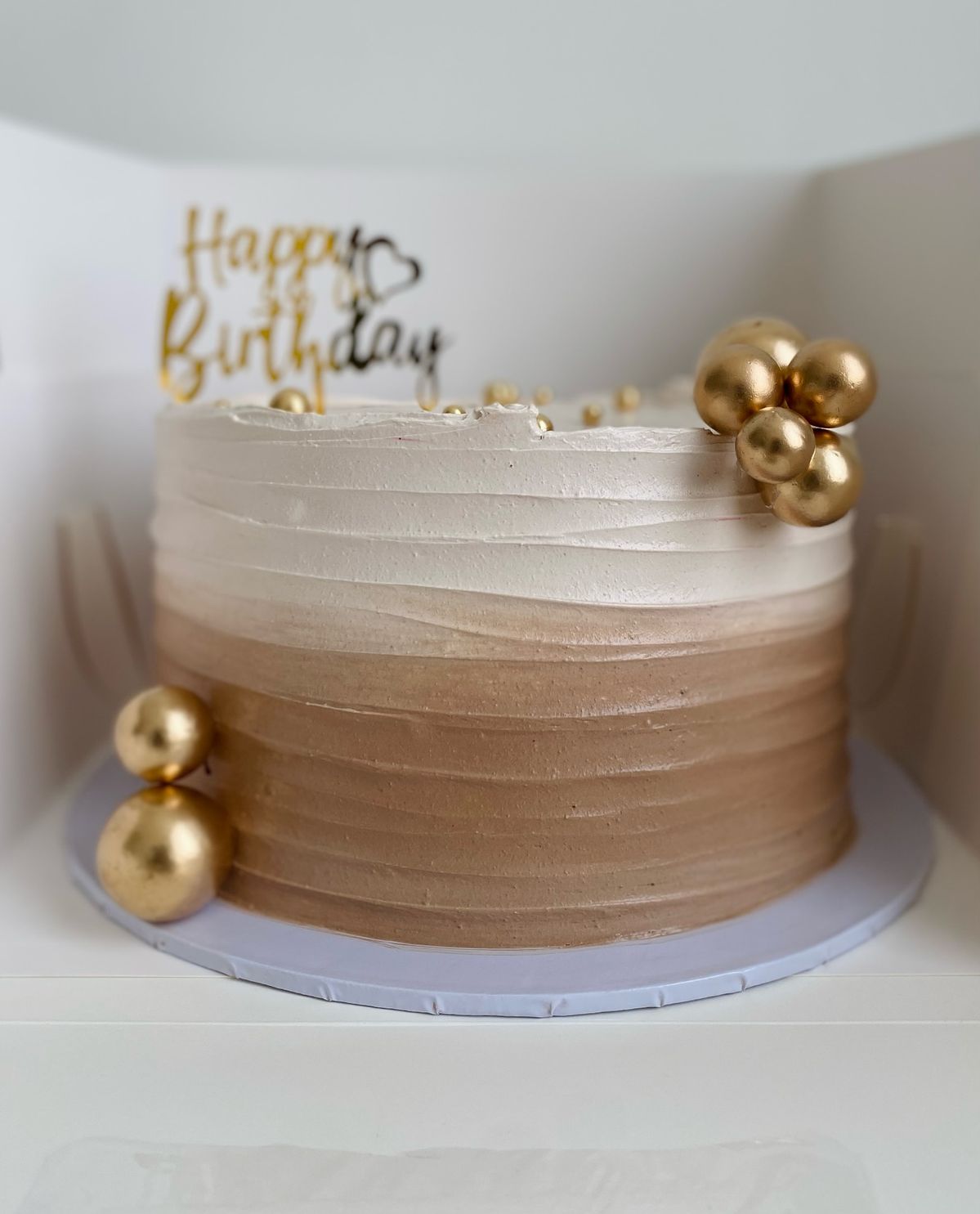 Golden Luxe Ombre Celebration Cake