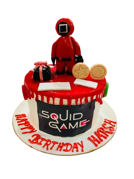 Squid Game Theme Birthday Cake