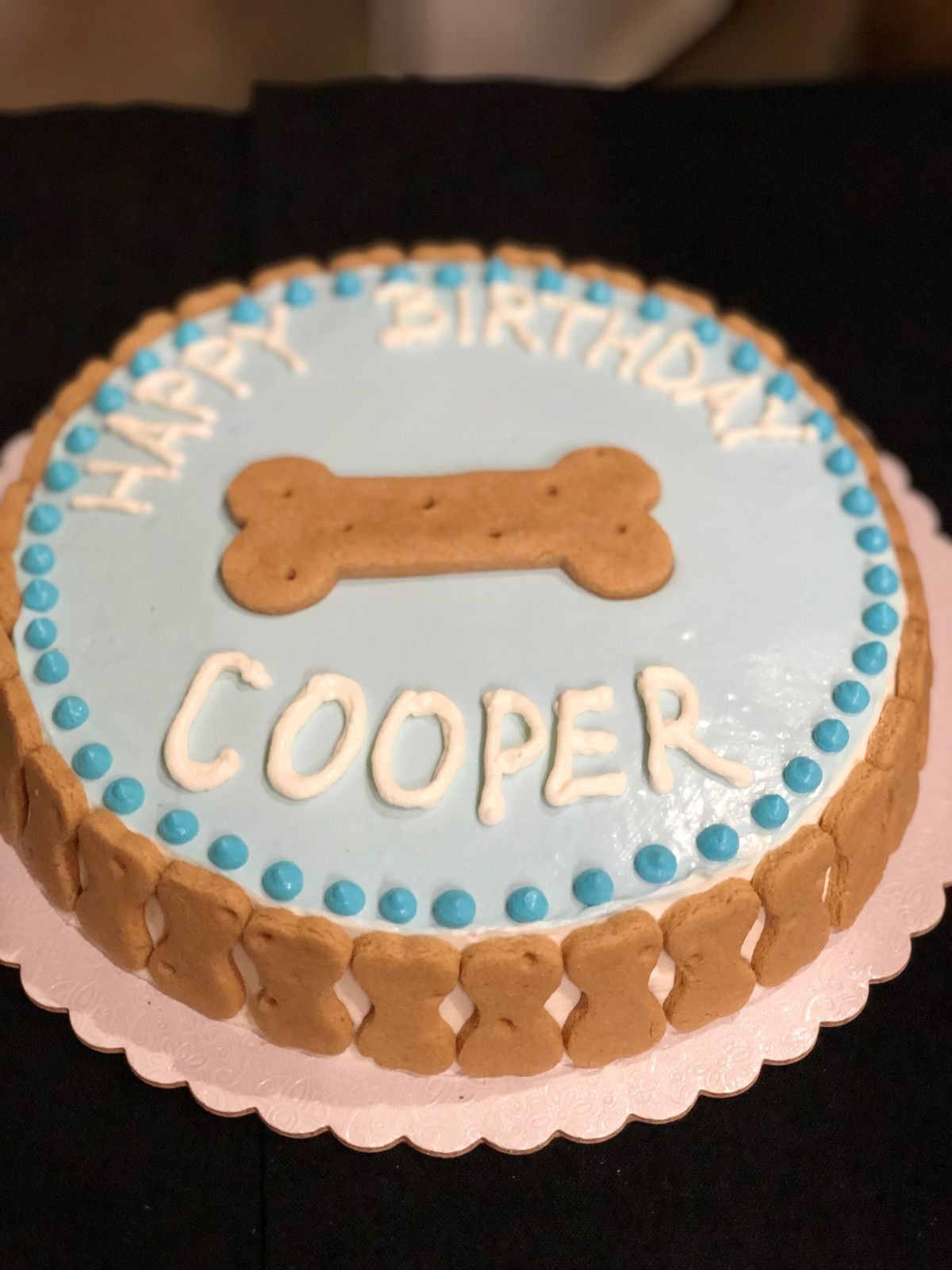 Bone Biscuit Birthday Cake