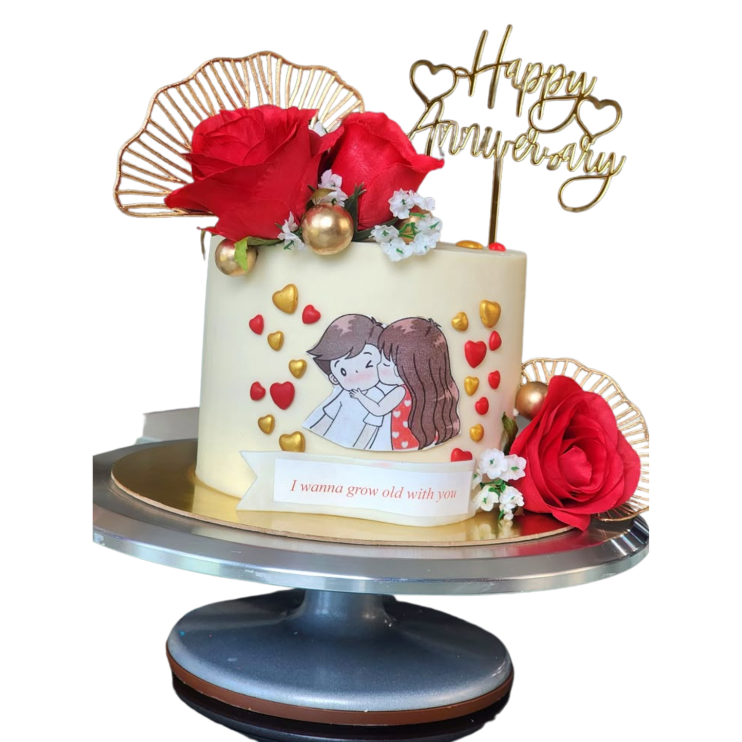 Happy Anniversary Designer Cake