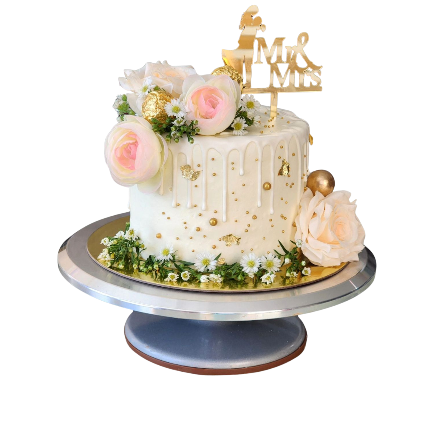 Mr & Mrs Wedding Cake