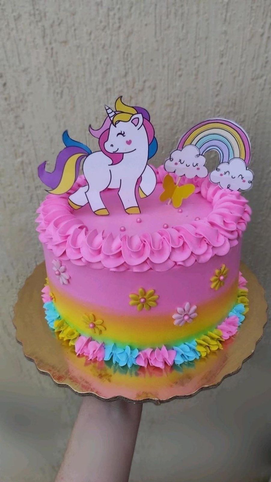 Magical Unicorn Rainbow Cake