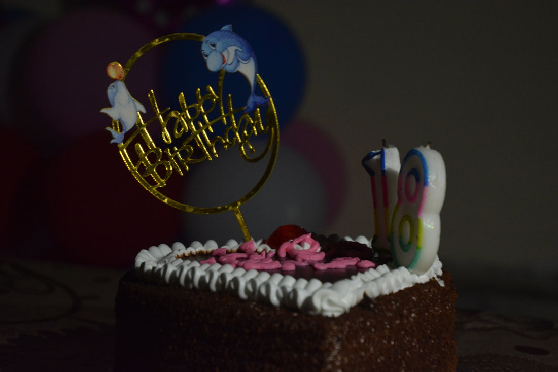 a cake with candles on it