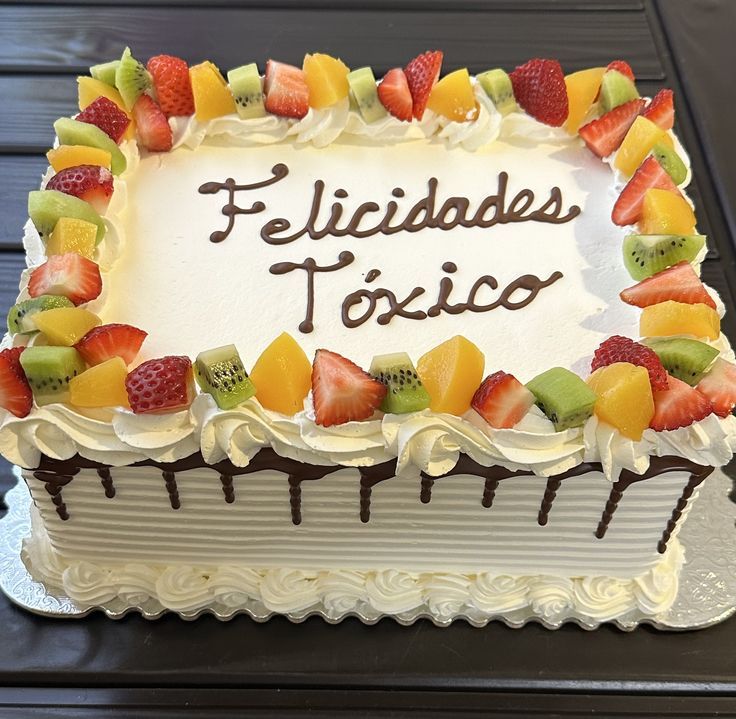 Tropical Fruit Bliss Cake