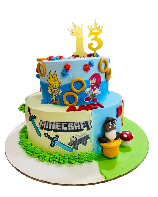Gamer Universe Custom Birthday Cake