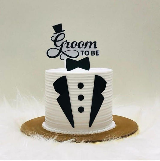 Groom-to-Be Theme Cake