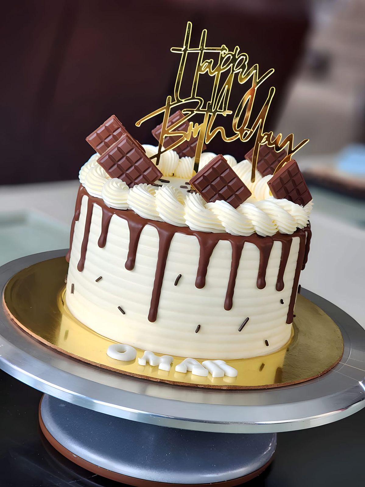Chocolate Drip Birthday Cake