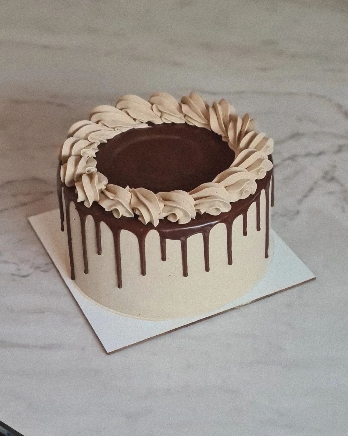 Classic Mocha Drip Cake