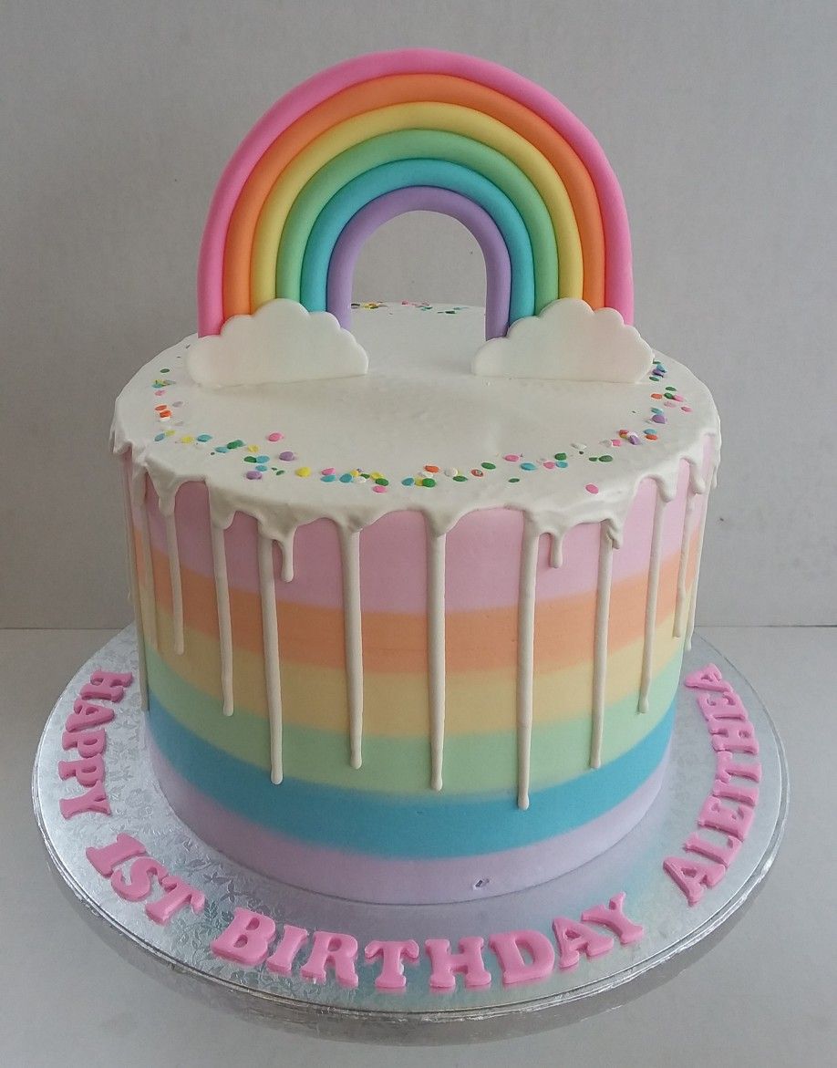 Rainbow Dreams Drip Cake