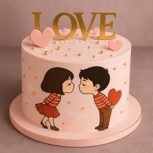 Romantic Designer Cake for Anniversary