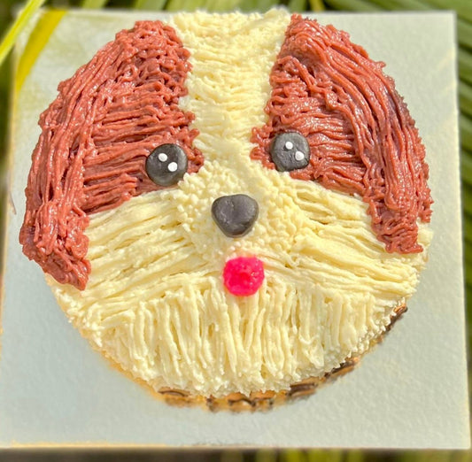 Cute Puppy Face Cake