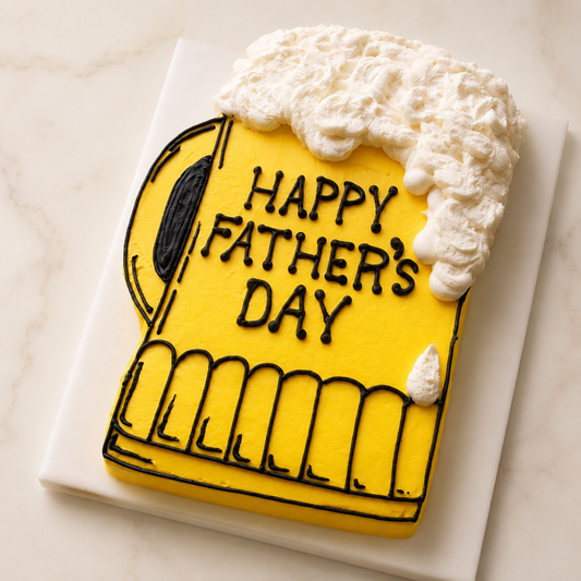 Cheers Papa Beer Glass Father’s Day Cake