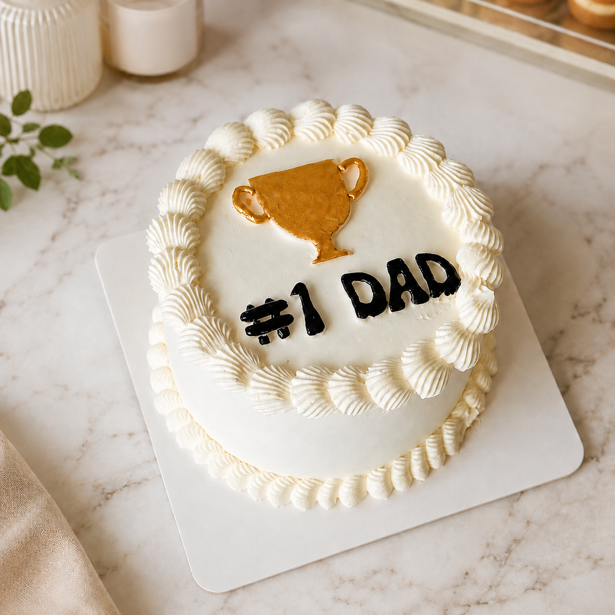 #1 Dad Trophy Cake