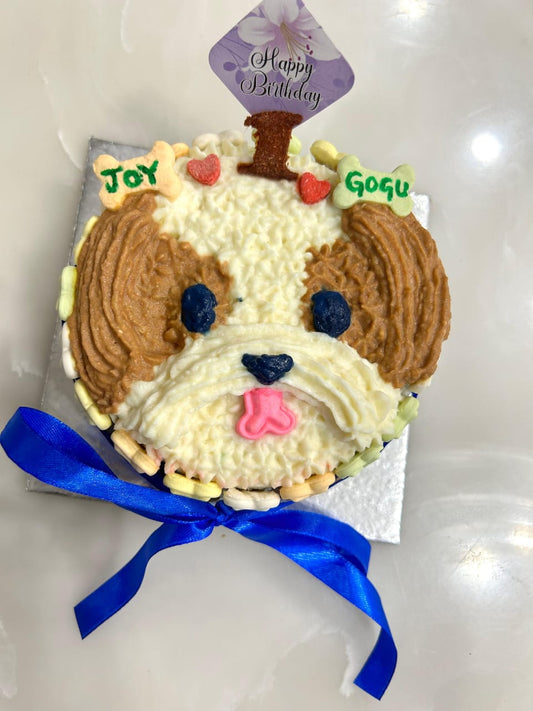 Puppy Party Portrait Cake