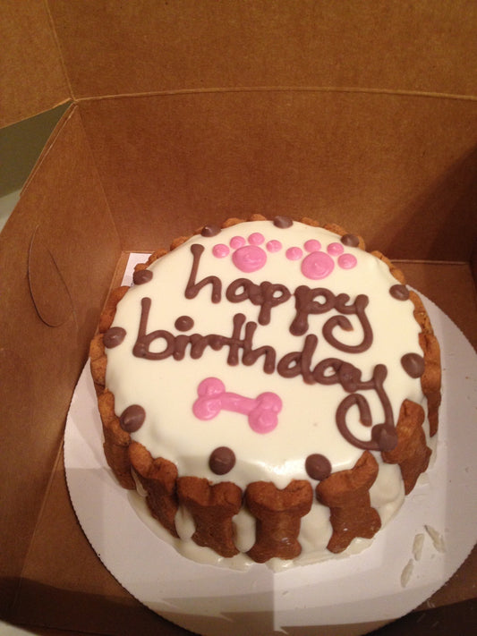 Puppy Pink Paw Cake