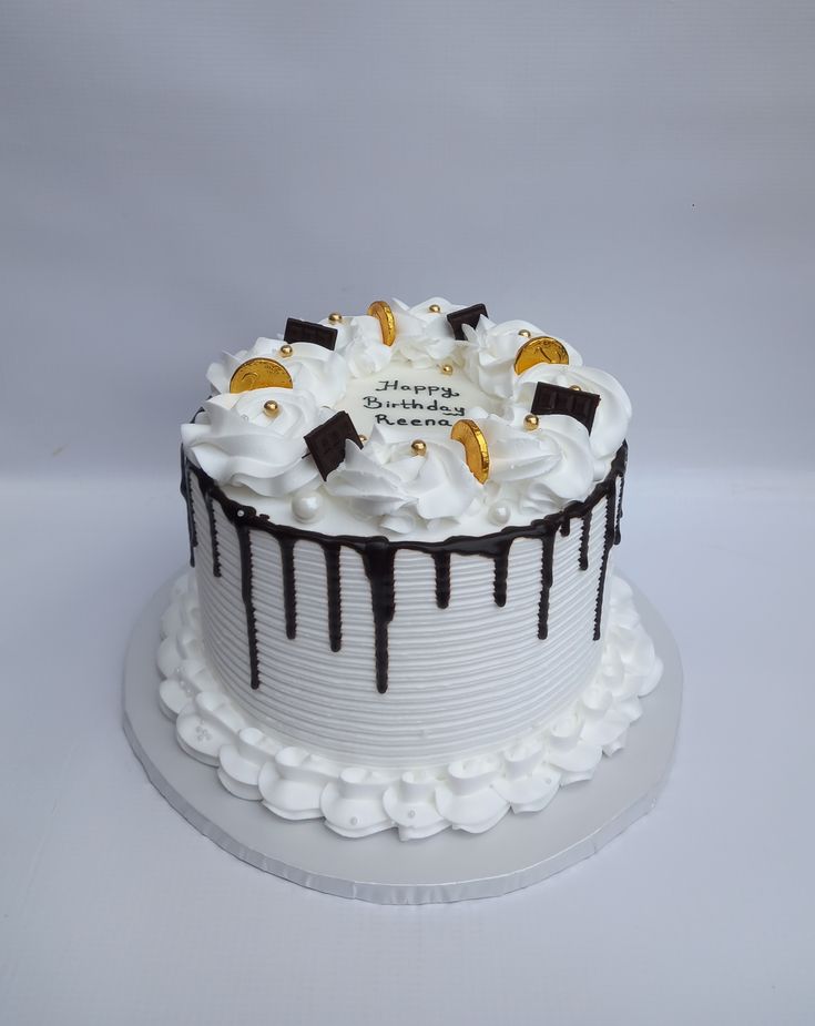 White Chocolate Drip Celebration Cake