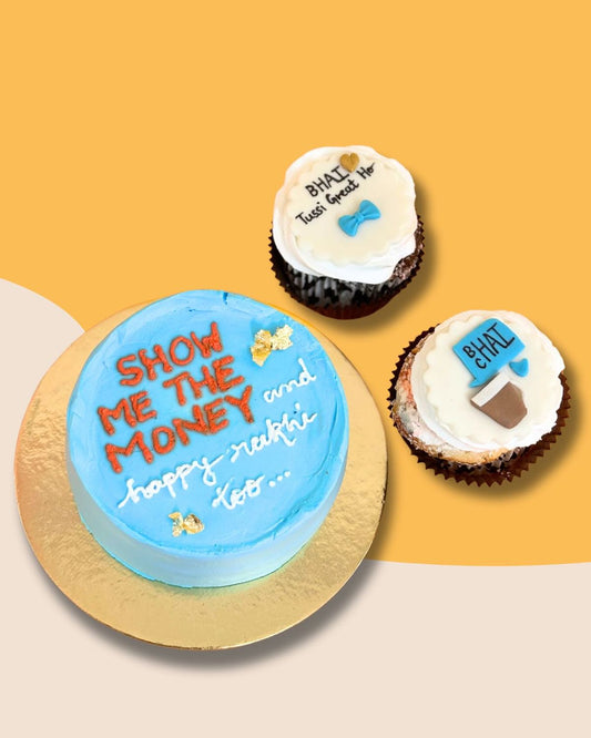 Show Me The Money Raksha Bandhan Cake