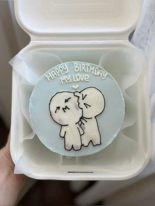 Cute Couple Cake