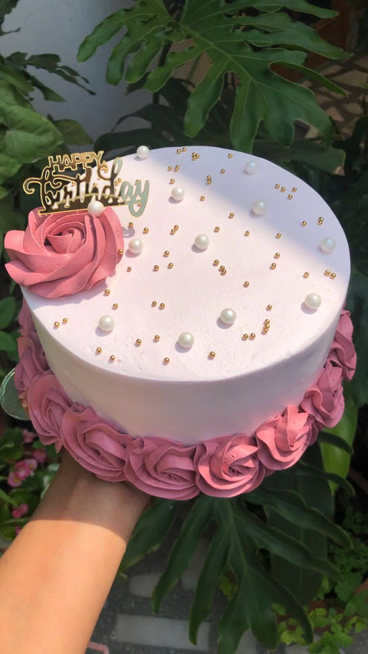 Rosy Pearl Delight Cake