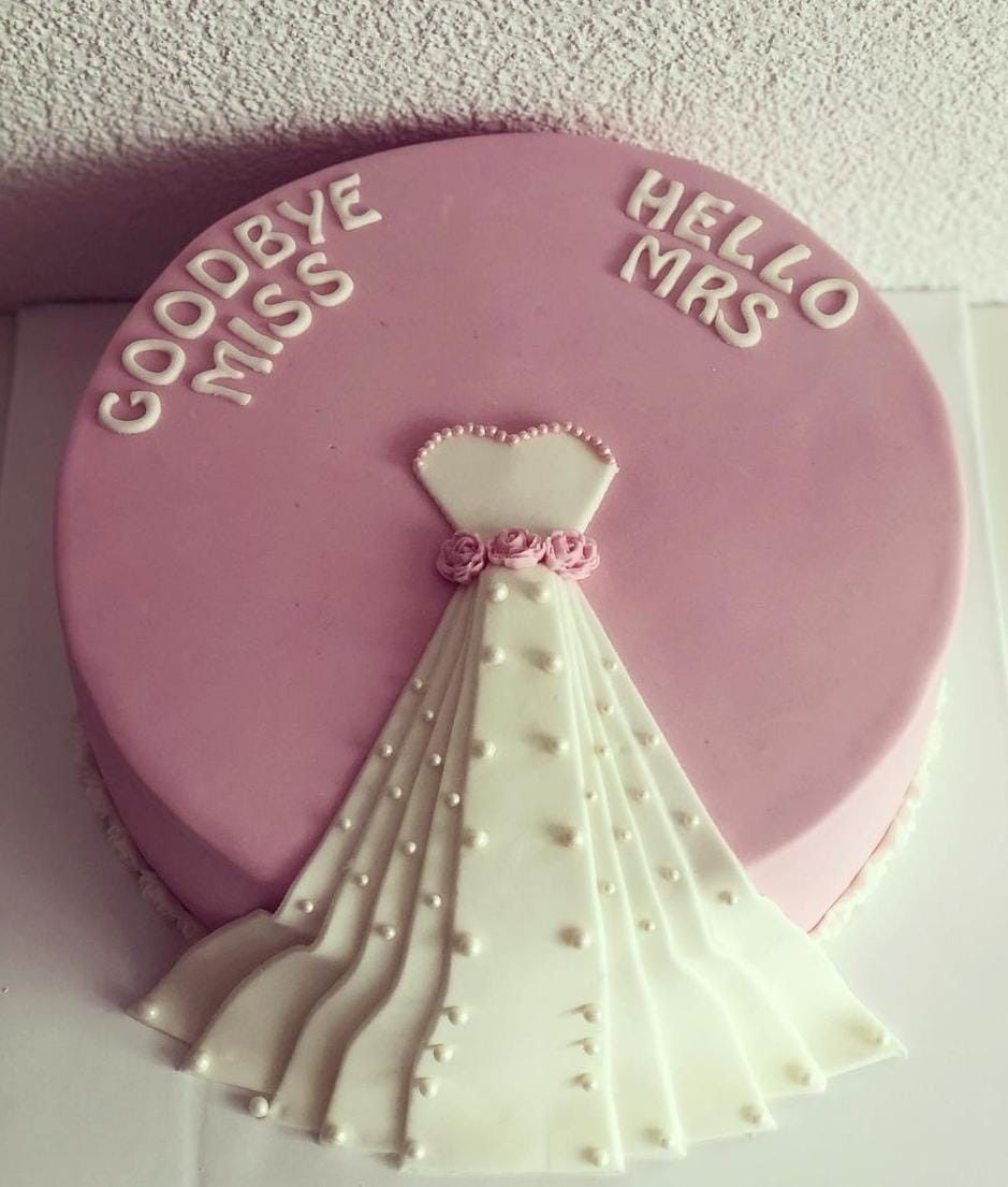 Goodbye Miss, Hello Mrs – Bridal Shower Fondant Cake