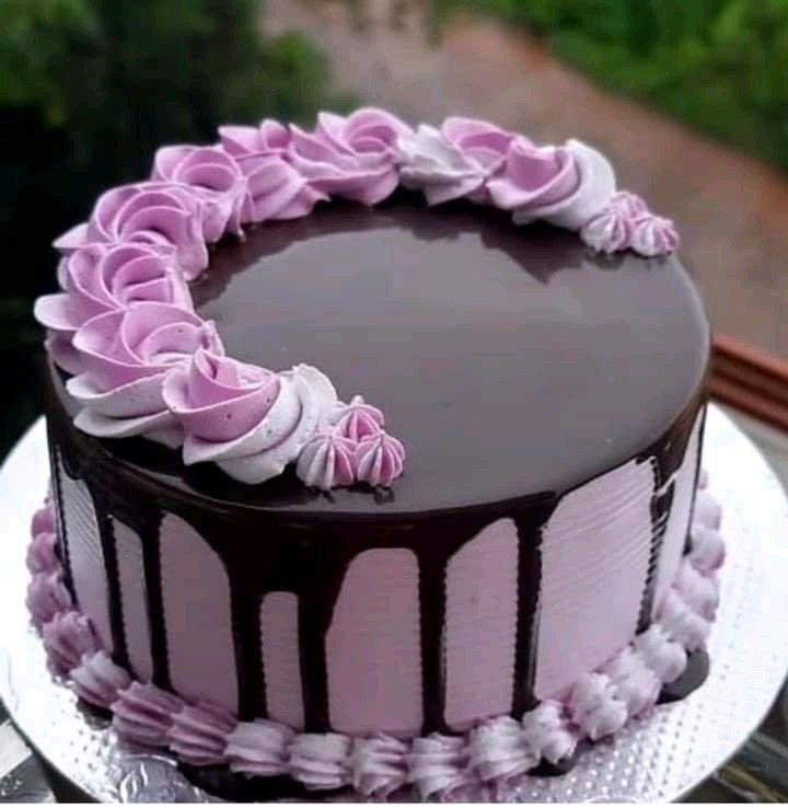 Lavender Choco-Glaze Celebration Cake