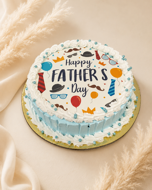 Eggless Happy Father’s Day Printed Cake