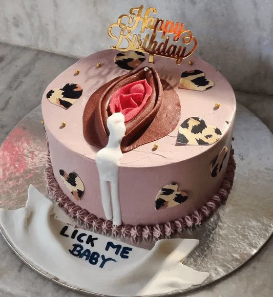 Naughty Vagina Birthday Cake